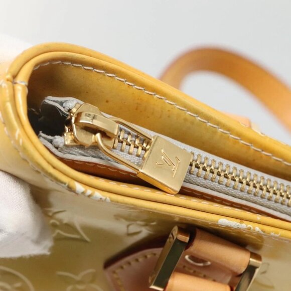 LOUIS VUITTON Monogram Vernis Houston Hand Bag Gris M91053 LV Auth ki5812 - Picture 12 of 16